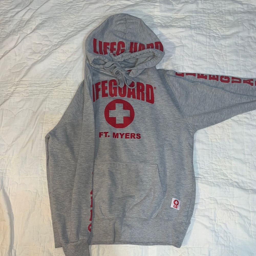 l Unisex small lifeguard Fort Myers Beach sweatshirt soft trendy